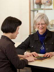 One researcher working with an older adult